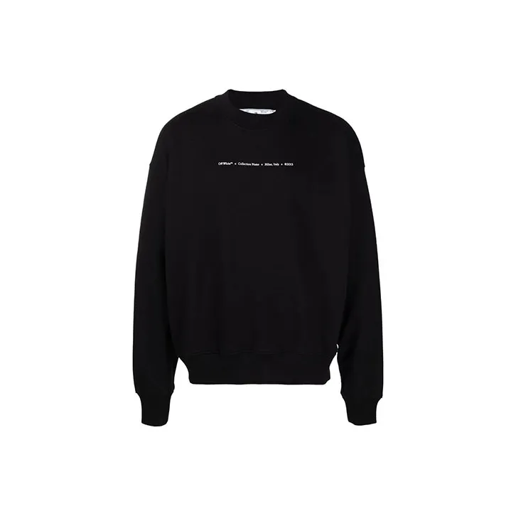 OFF WHITE FW21 Sweatshirts Men Black-0