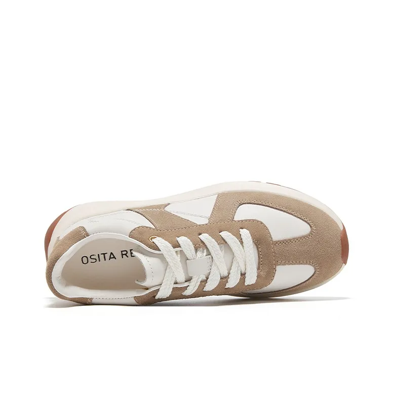 OSITA RED Cushioned Slip Resistant Breathable Height Increasing Low Top Casual Shoes Women's-11