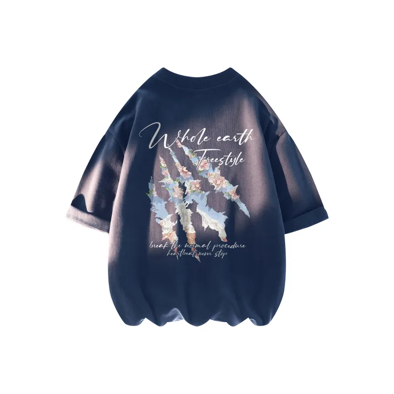 WHOLE EARTH T Shirt Summer Unisex-12