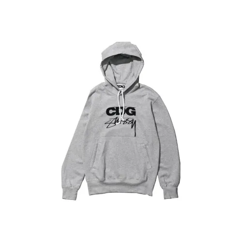 Cdg x 스투시 후드 그레이