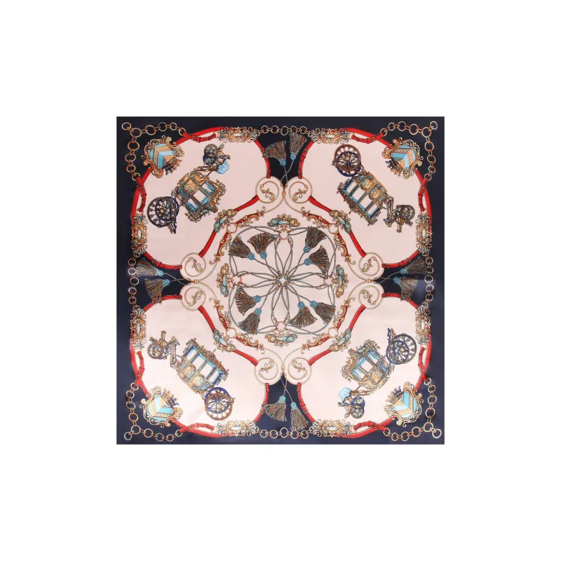 Shanghai Story 100% Polyester Silk Scarves Women's-20