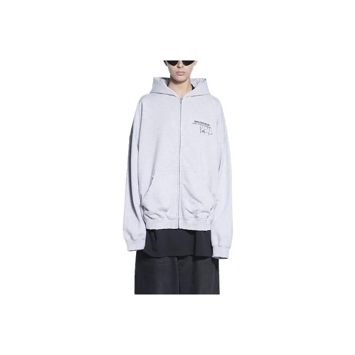 Balenciaga Zip Up Hoodie-0