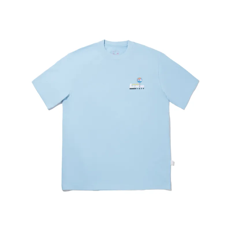 LiNing T Shirts Men Sky Blue-0