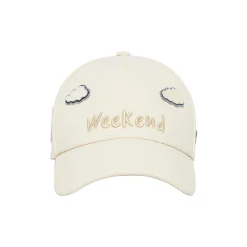 WEEKEND MaxMara Cotton Baseball Caps Women's Beige
