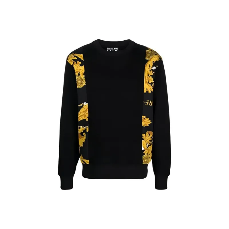 VERSACE JEANS COUTURE Baroque pattern Cotton Sweatshirt-0