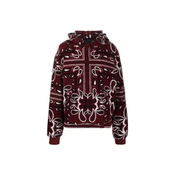 AMIRI Printed Bandana Polar Fleece Hoodie