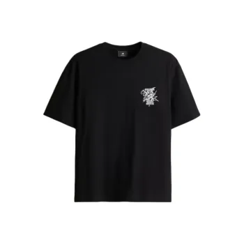 H&M T Shirts Men Black