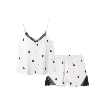 XIAFENYAN Pajama Set Women's Beige