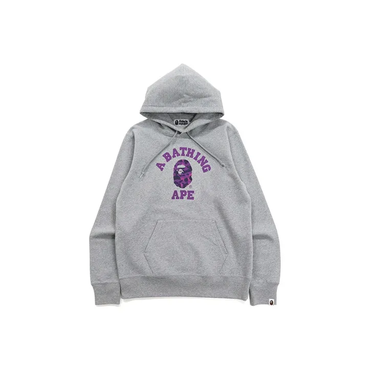 Bape Color Camo College Pullover Hoodie FW21-5