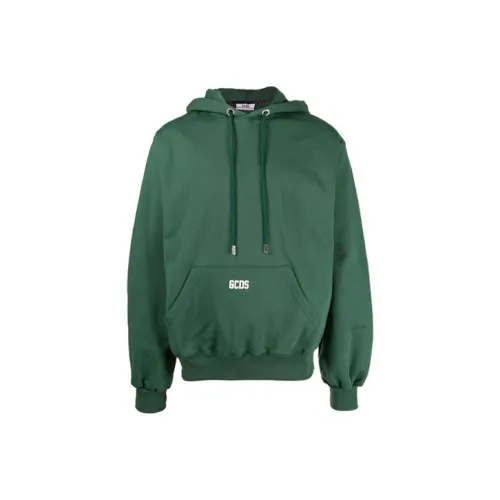 GCDS Logo Patch Drawstring Hoodie
