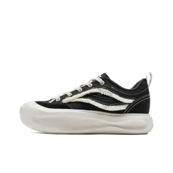 XTEP Boom Anti Slip Wear Resistant Low Top Skateboard Shoes Women's Black White
