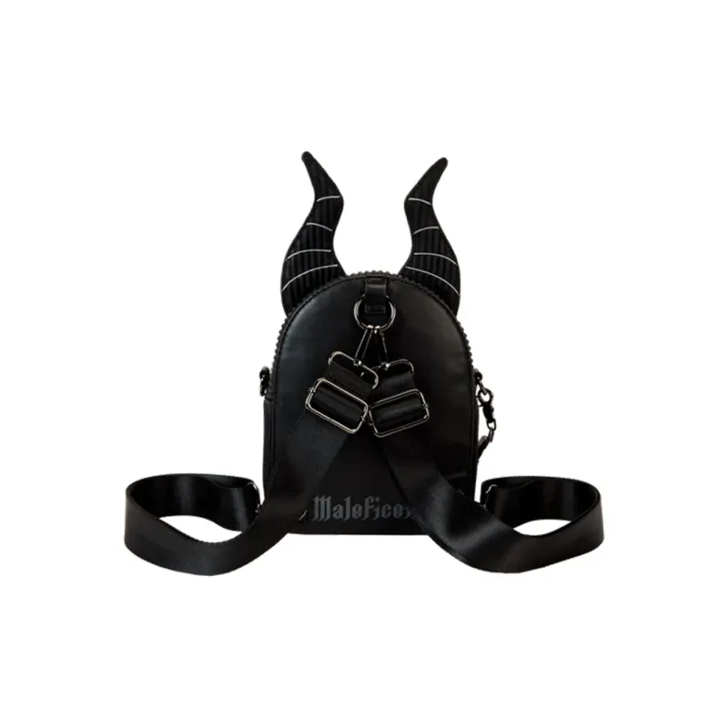 Loungefly Corduroy Crossbody Backpack Unisex Black-2