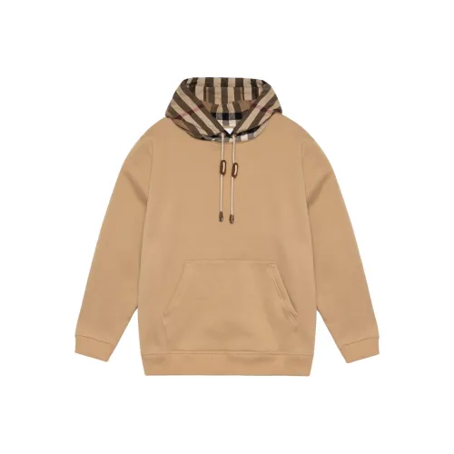 Burberry Check Hood Cotton Hoodie