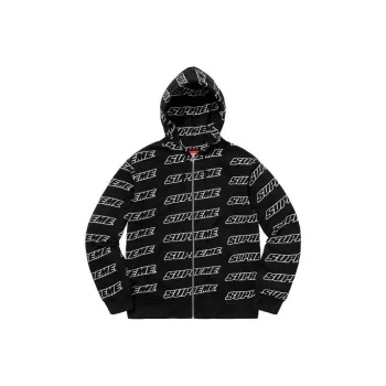 Supreme Repeat Zip Up Hooded Sweatshirt