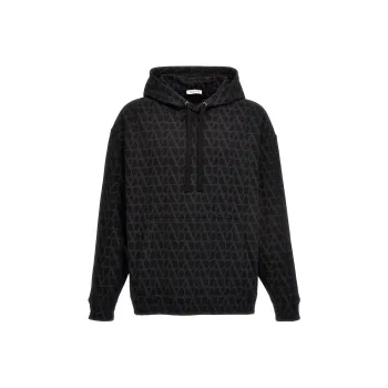 Valentino Allover Logo Hoodie