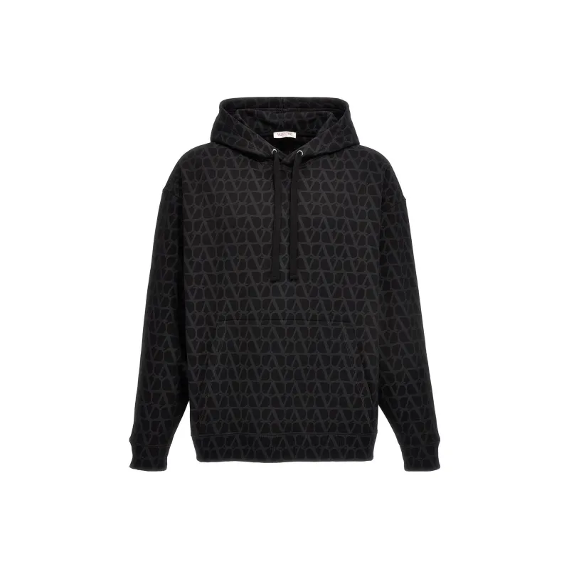 Valentino Allover Logo Hoodie-0