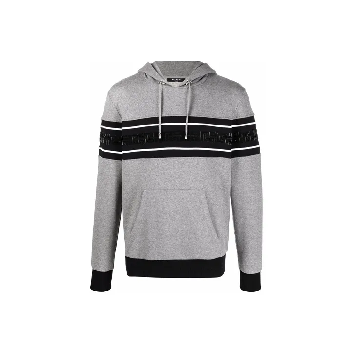 BALMAIN Sweatshirts Men Gray-0