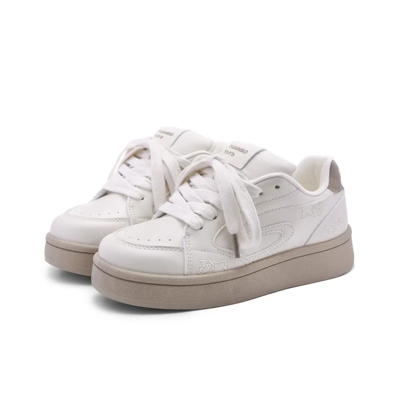 Lovely You Lightweight Slip Resistant Breathable Low Top Skateboard Shoes Women's-6