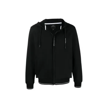 ARMANI EXCHANGE Logo print Zip up Hoodie