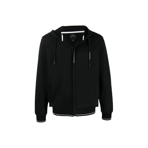 ARMANI EXCHANGE Logo print Zip up Hoodie