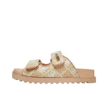 GUESS Abrasion Resistant Slide Slippers Women's Beige