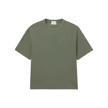 LACOSTE T Shirt Unisex Army Green