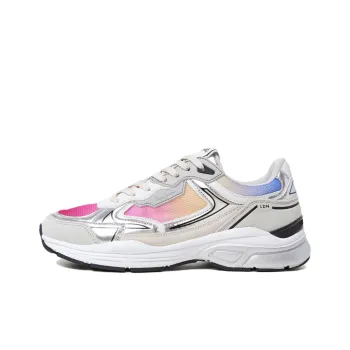 Pepe Jeans Combined Slip Resistant Low Top Casual Shoes Women's Silver Gray