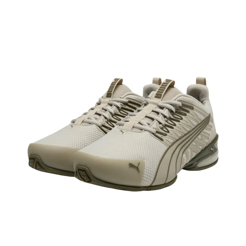 PUMA Voltaic Evo Anti Slip Wear Resistant Low Top Running Shoes Unisex Beige Green-2