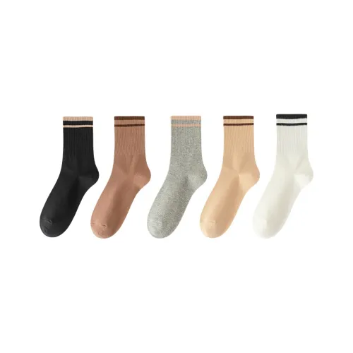 Yalu Mid Calf Socks Women's 5 Pack