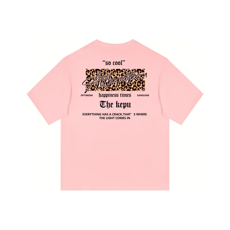 Kepu T Shirt Unisex Black With Pink Print-5
