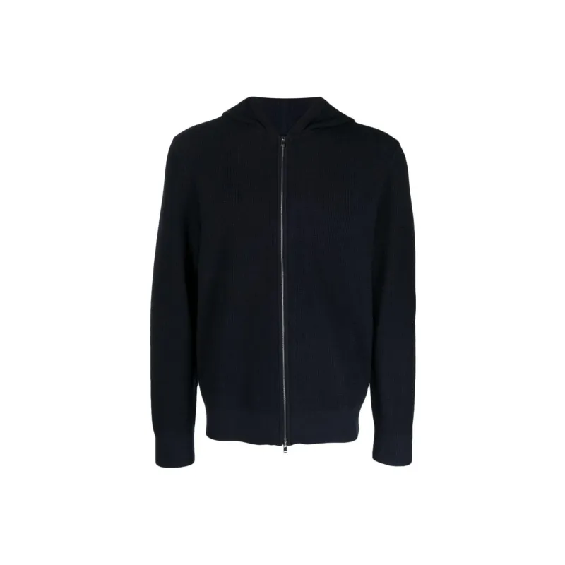 THEORY Zip Up Knitted Hoodie-0
