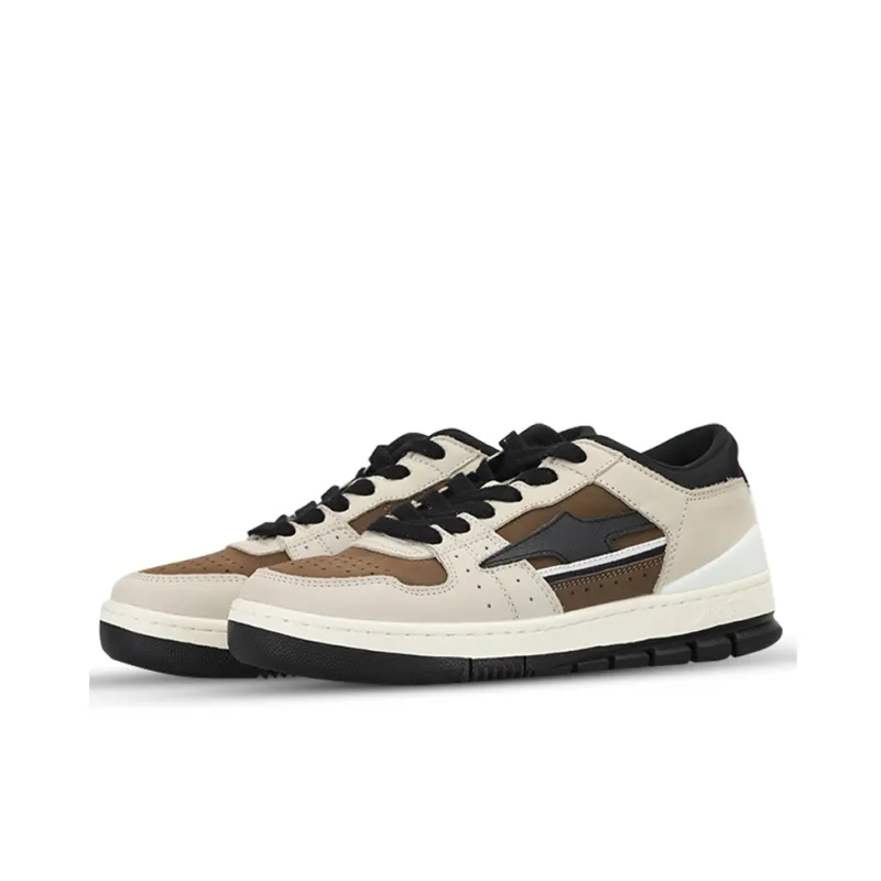 AVIA 825R Series Anti Slip Wear Resistant Low Top Skateboard Shoes Women's Beige Brown-2