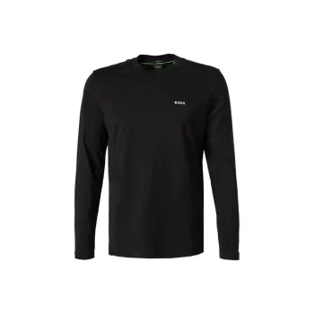 HUGO BOSS Contrast Logo Stretch Long Sleeved T Shirt