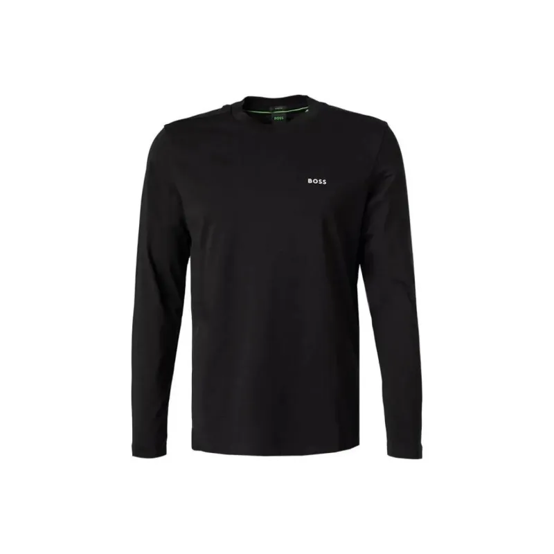 HUGO BOSS Contrast Logo Stretch Long Sleeved T Shirt-0