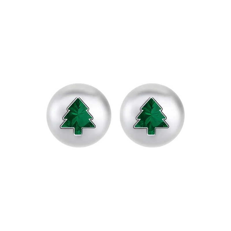 KING OF BLING 925 Sterling Silver With Zircon Stud Earrings Unisex-0