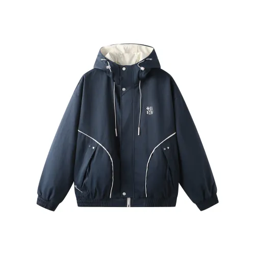 FCB ARCELONA Taupe Jackets Coats Unisex