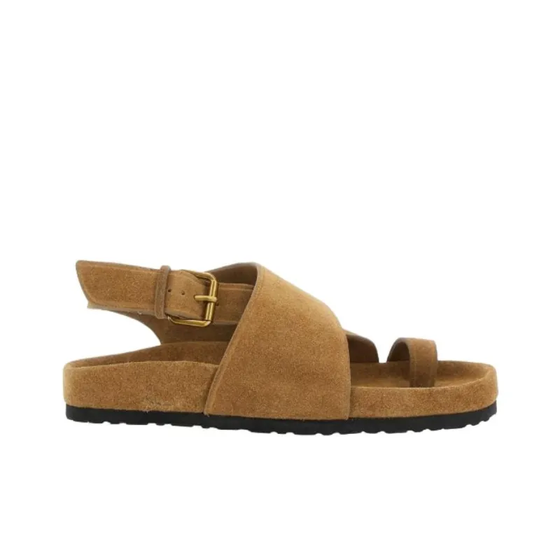 SOEUR One Strap Sandals Women's Beige-1