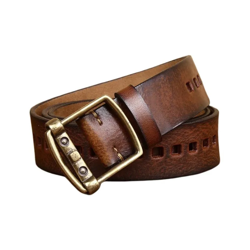 JEANSWEST Cow Leather Belts Men's Width  3.8cm-6