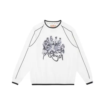 PROS BY CH Crew Neck Loose Fit Regular Sweatshirt Fall Unisex