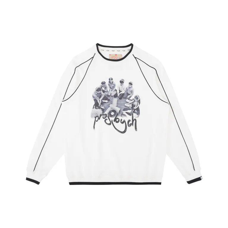 PROS BY CH Crew Neck Loose Fit Regular Sweatshirt Fall Unisex-3