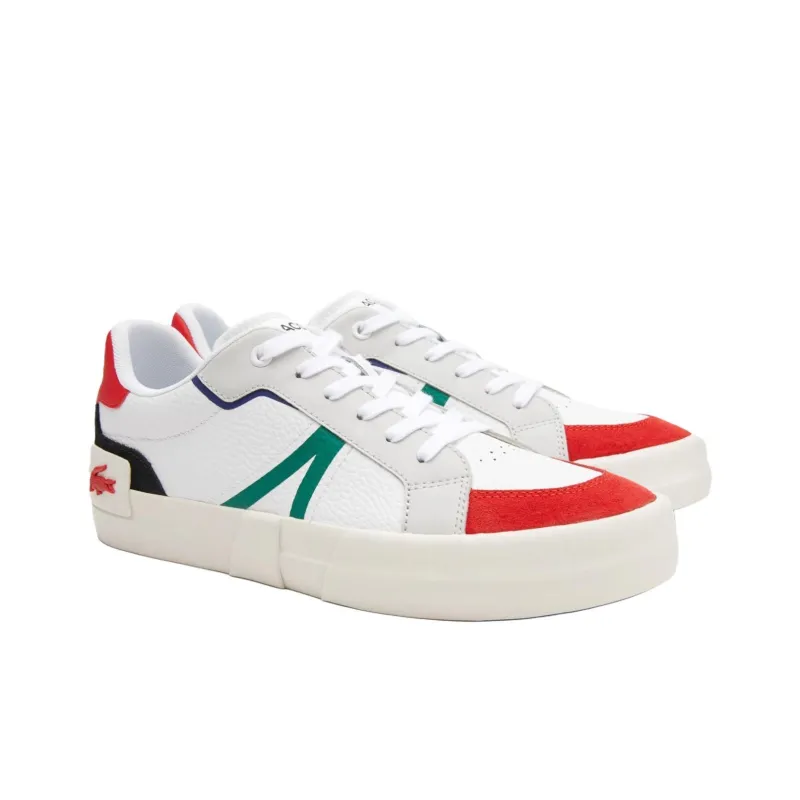 LACOSTE L004 Anti Slip Wear Resistant Low Top Skateboard Shoes Men's White-2