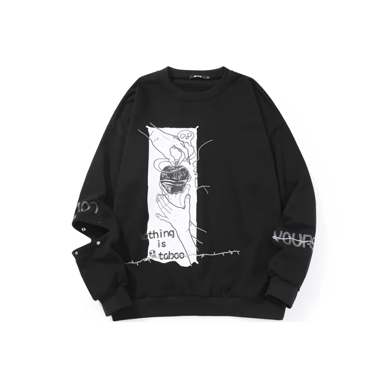GENANX Sweatshirts Unisex Black-0