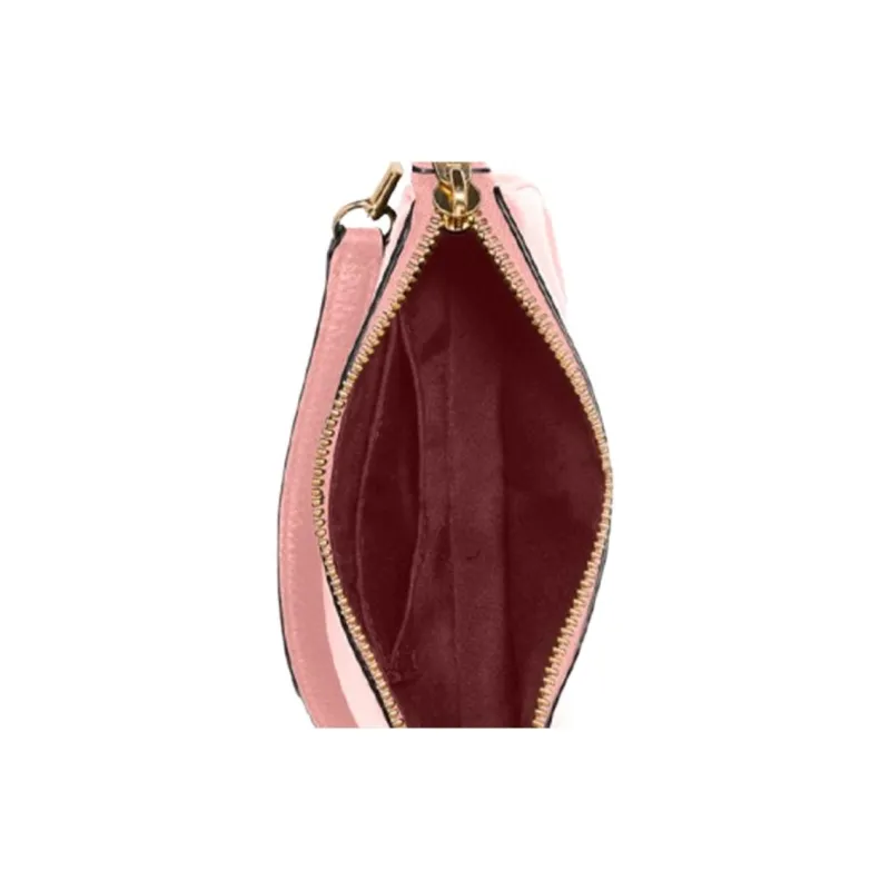 COACH Nolita Leather Mahjong Bag Shoulder Bag Clutch Wrist Bag Handbag Mini Women's Cherry Blossom Pink-4