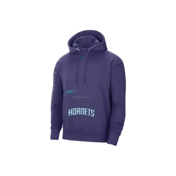 JORDAN Charlotte Hornets Courtside Statement Edition Men's JORDAN Nba Fleece Pullover Hoodie