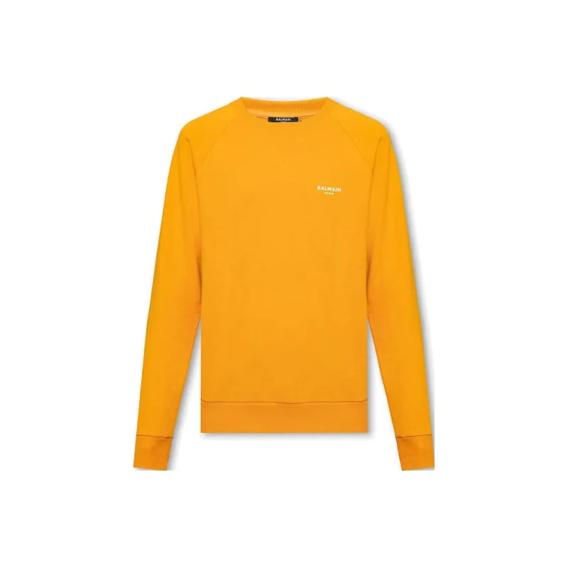 BALMAIN Logo print Organic cotton Sweatshirt-0