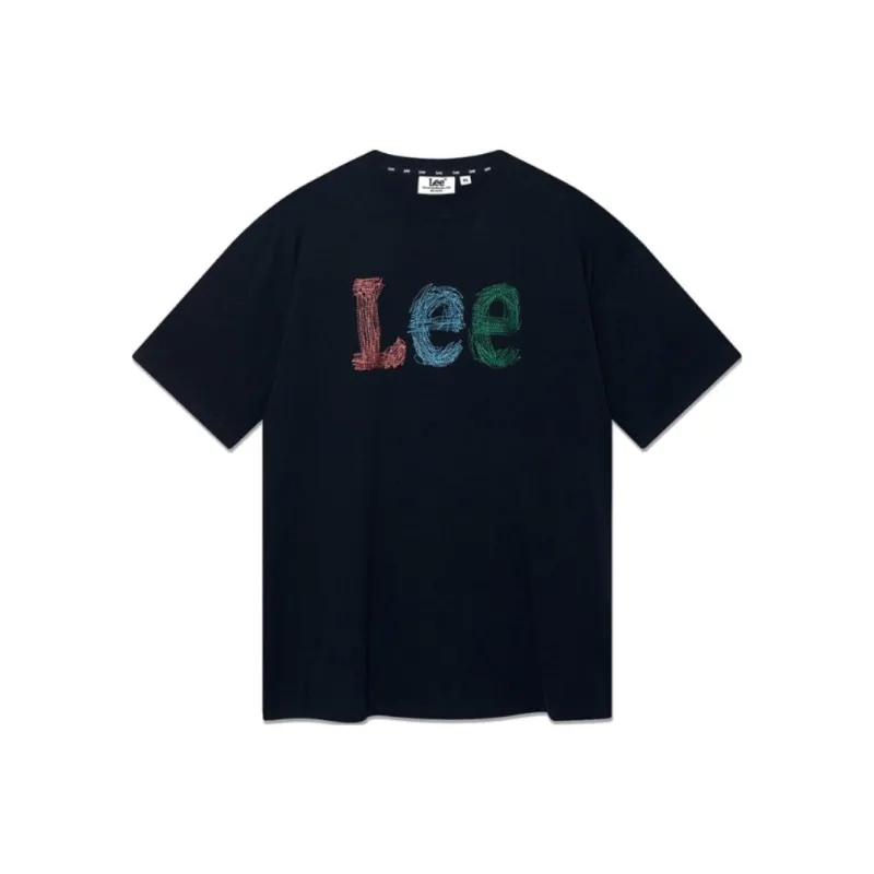 Lee T Shirts Unisex Marine Blue-0