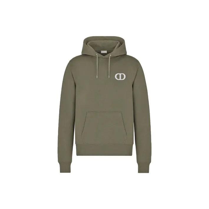 DIOR Quarterly New Products Sweatshirts Men Olive-0