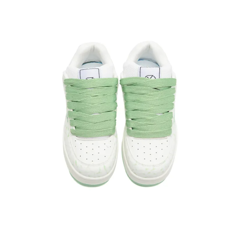 Circle Small Coverage Slip Resistant, Abrasion Resistant, Height Increasing Low Top Skateboard Shoes Unisex-23