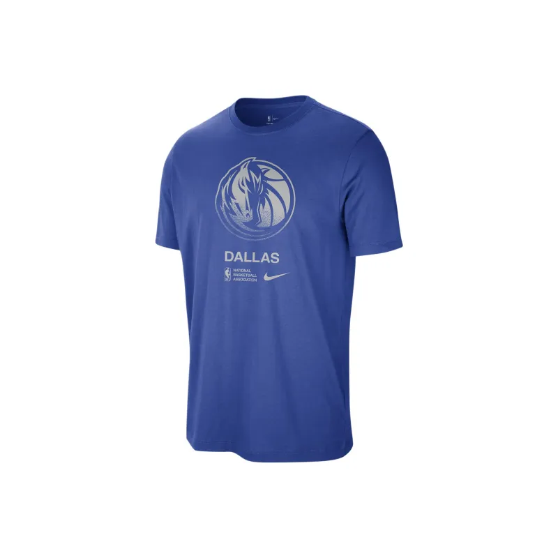 Nike x NBA Dallas Mavericks Courtside T-Shirt Men's Royal Blue-0