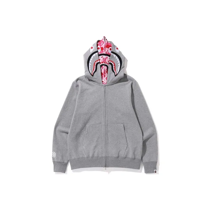 A BATHING APE Abc Camo Shark Wide Fit Full Zip Double Hoodie-3